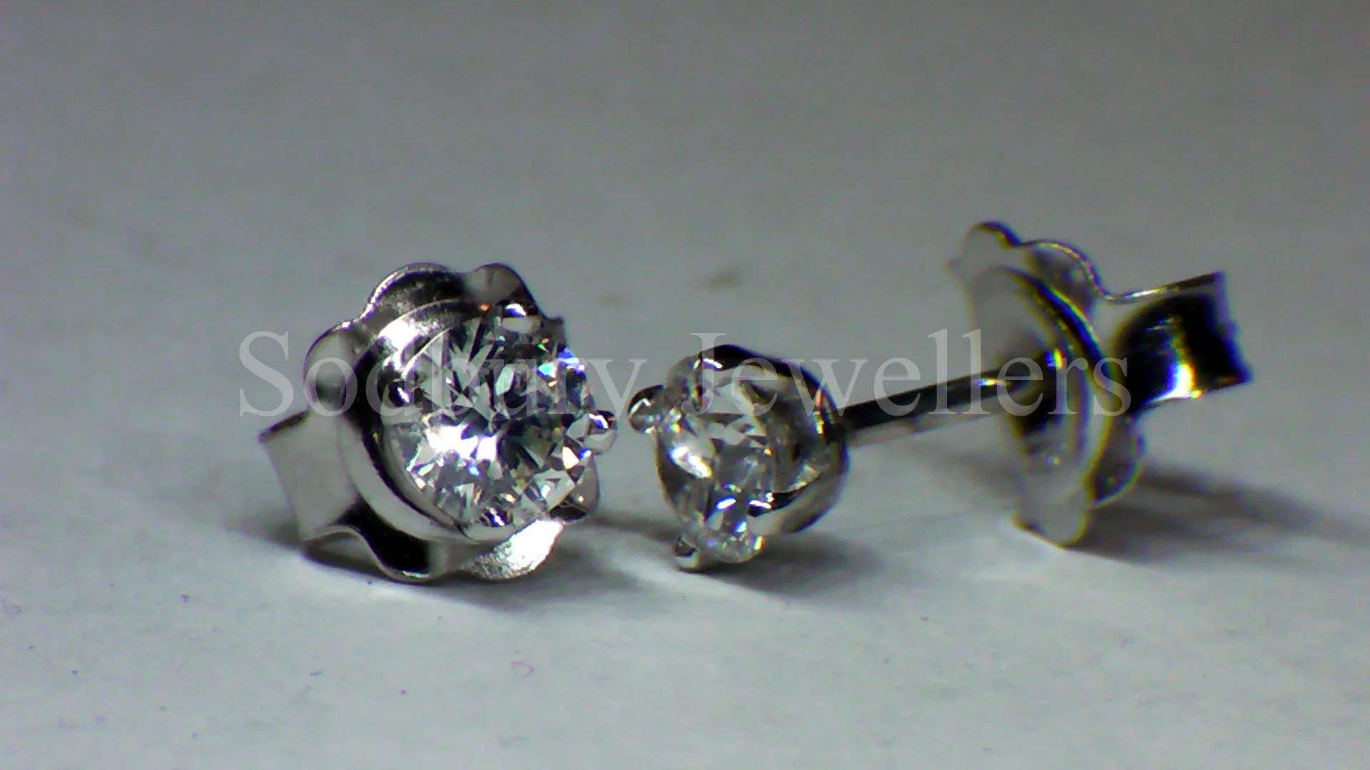 A classic pair of Diamond Earrings.