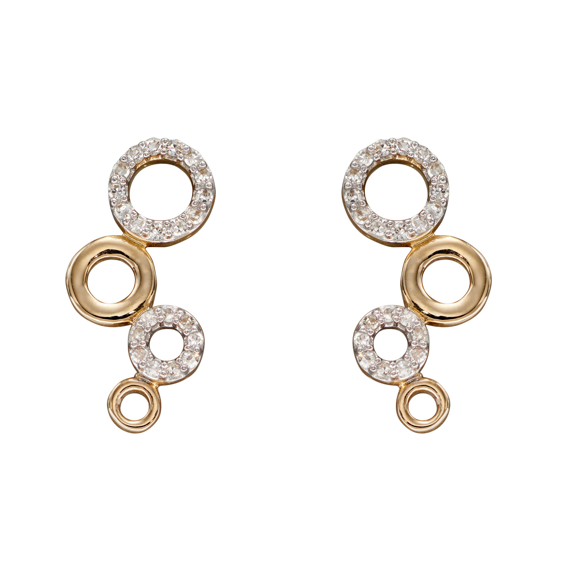 9ct Diamond Earrings 