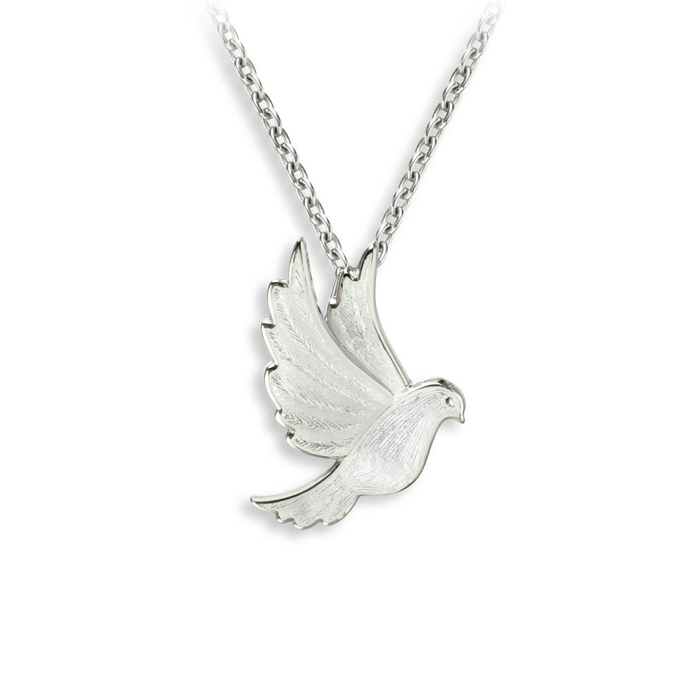 White Dove Necklace 
