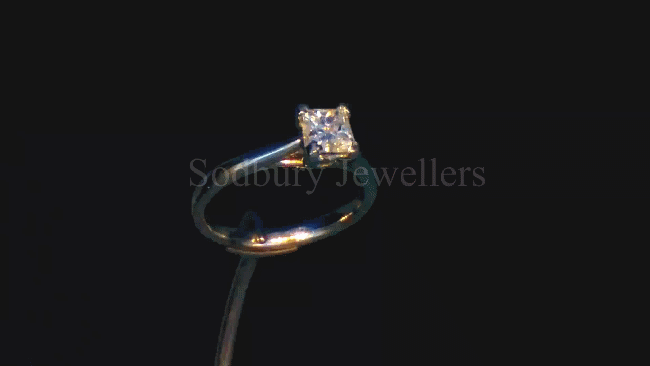 Platinum Diamond Ring  F VS2 — Sodbury Jewellers