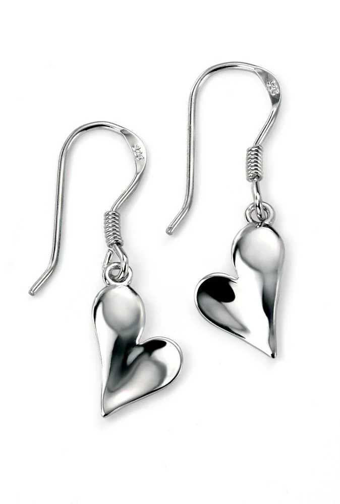 Silver Heart Earrings