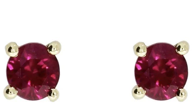 9ct Ruby Earrings