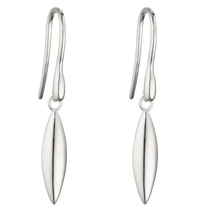Silver Navette Earrings