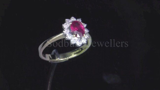18ct Ruby & Diamond Ring