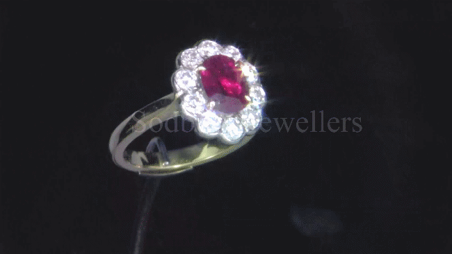 18ct Ruby & Diamond Ring