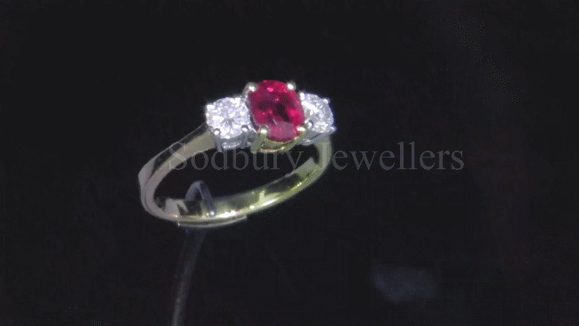 18ct Ruby & Diamond Ring
