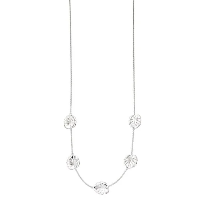 Silver Cheese Plant Necklace