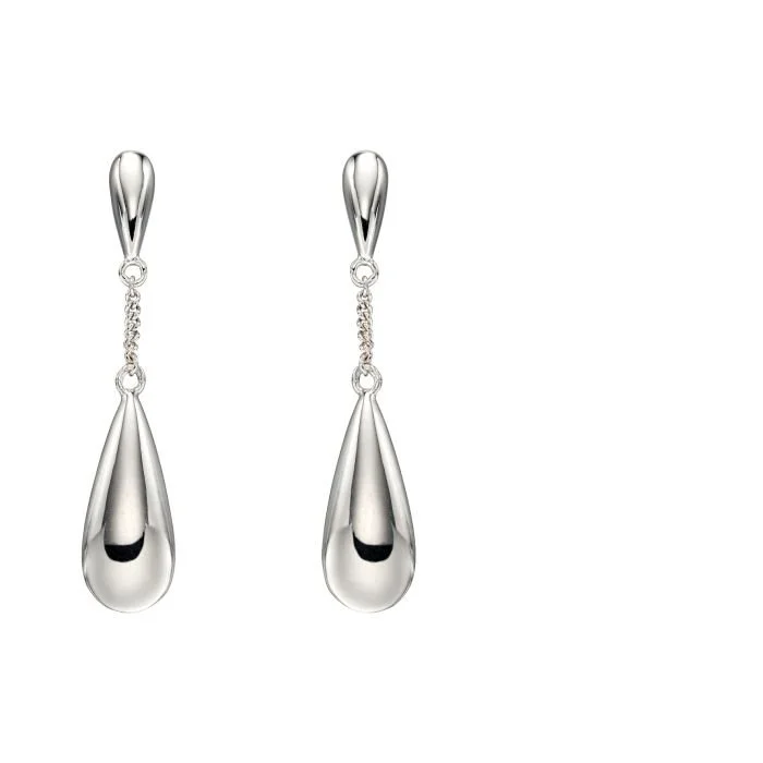 Silver Teardrop Earrings