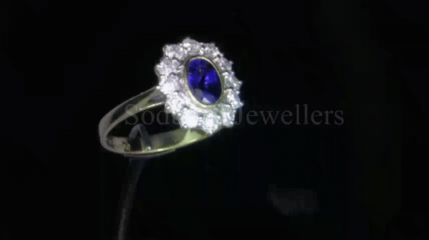 18ct Sapphire & Diamond Ring