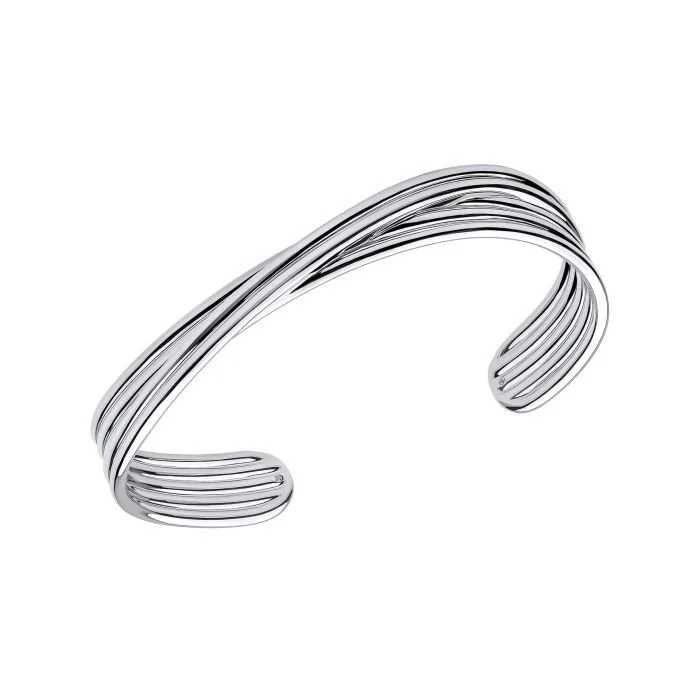 Silver Twisted Torque Bangle