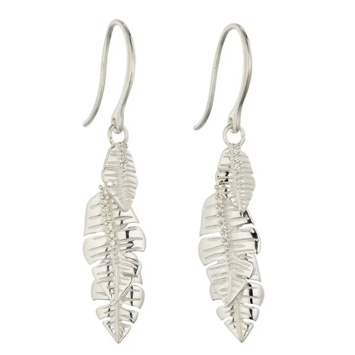 Silver Leaf Earrings