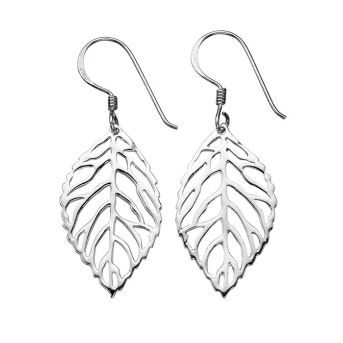 Silver Leaf Earrings