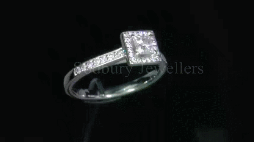 Platinum Diamond Ring 0.57cts E SI2
