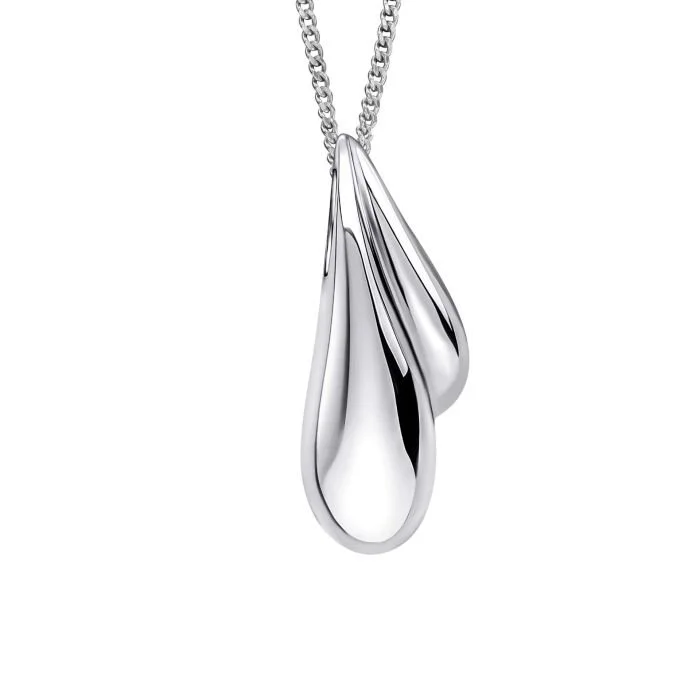 Silver Droplet Necklace