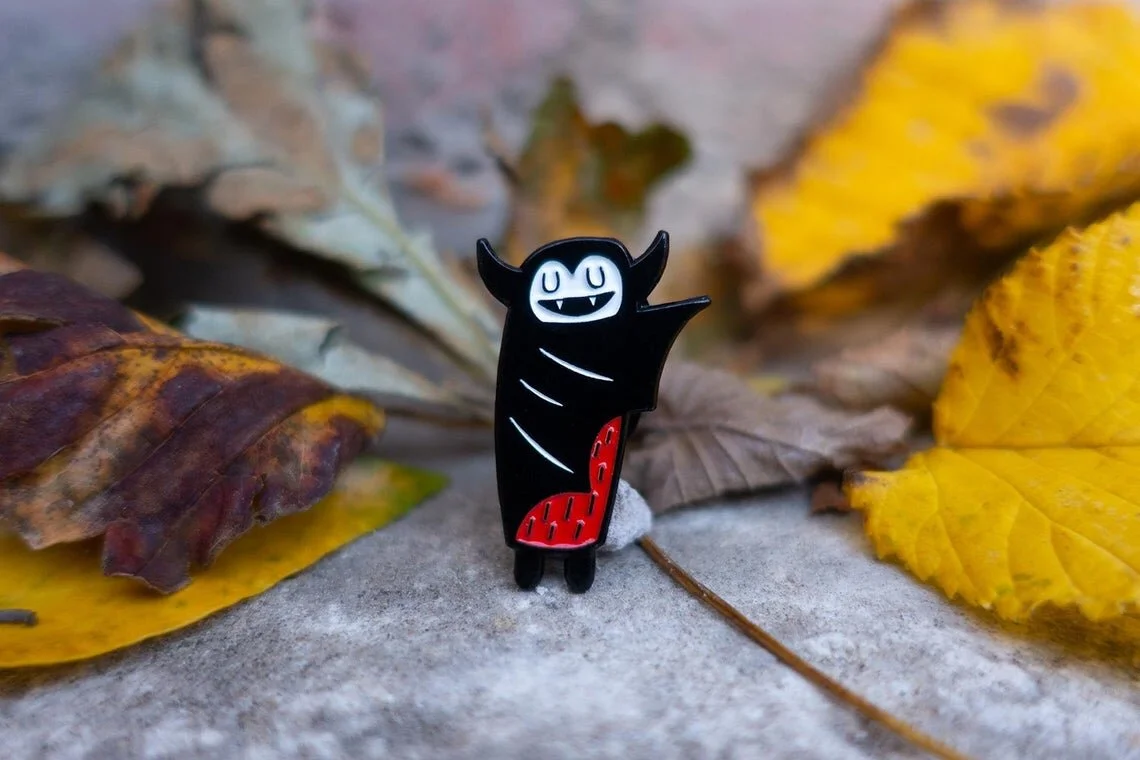 Vampire Enamel Pin Badge