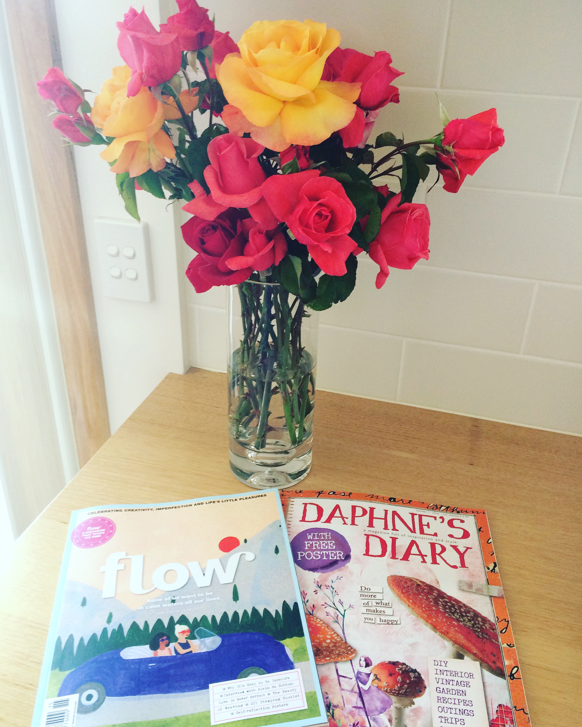 The Roses pictured here are from our garden! Aren't they spectacular :)