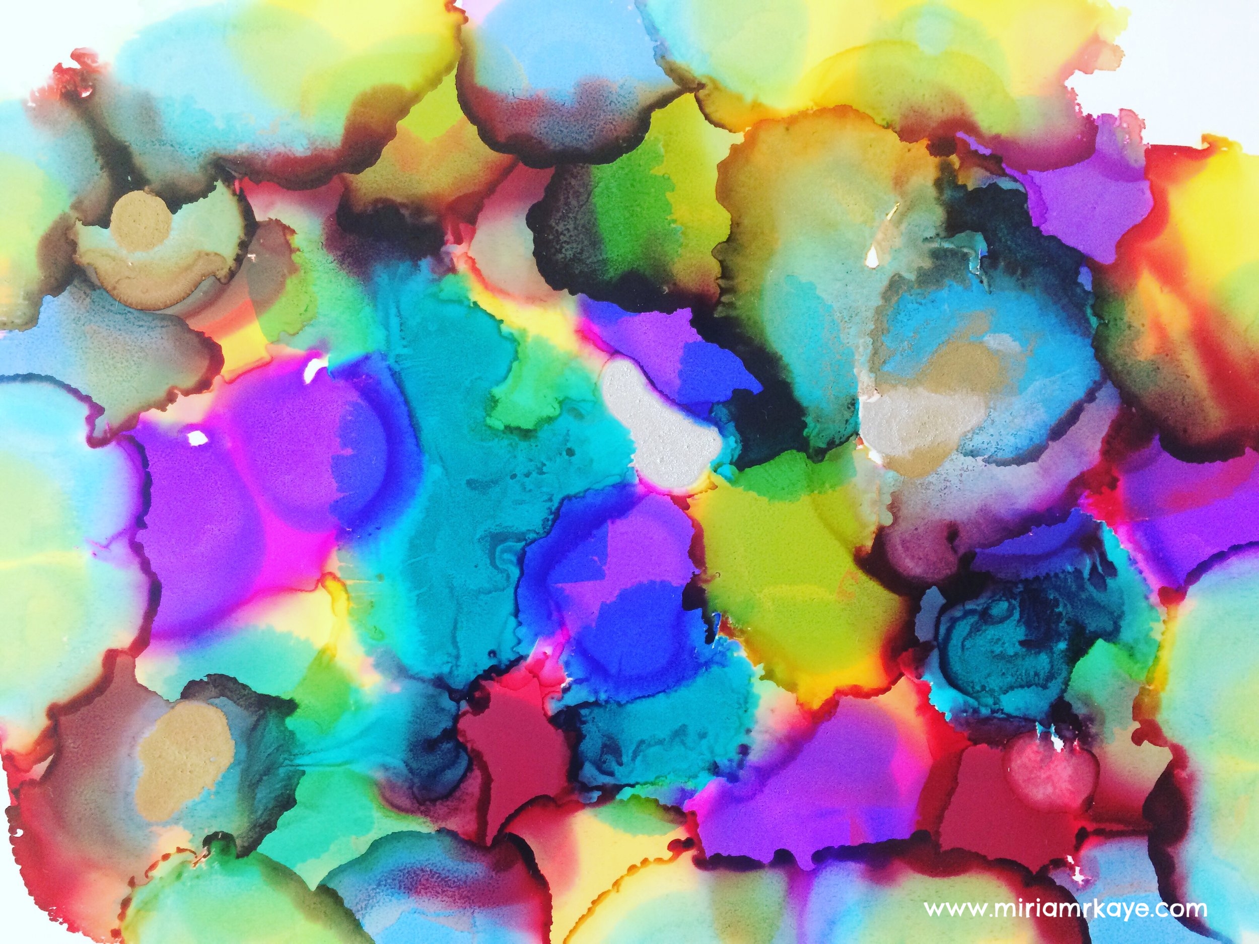 Ranger Alcohol Inks on Yupo Paper