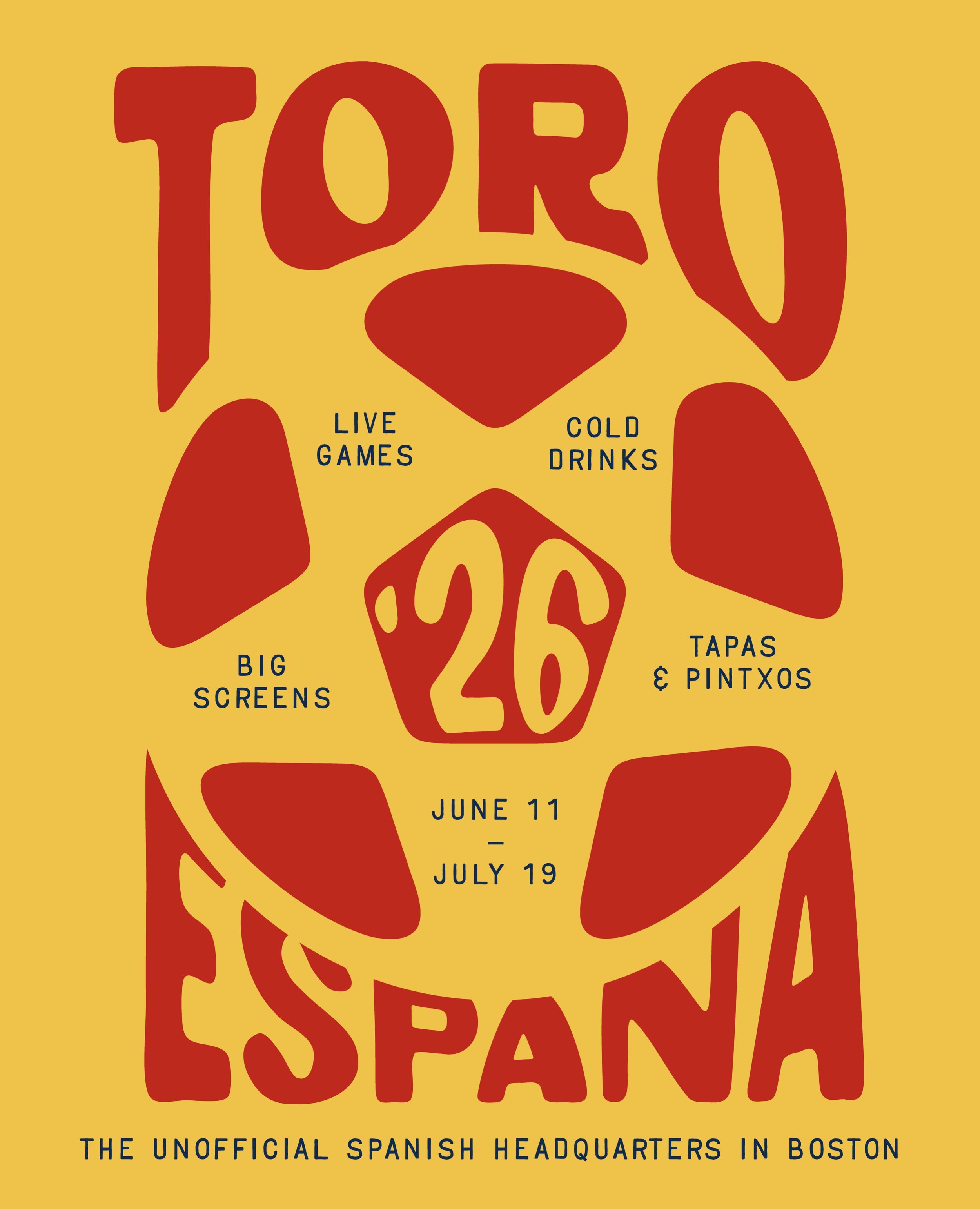 (unofficial) SPANISH HEADQUARTERS IN BOSTON FOR THE CUP THIS SUMMER 🇪🇸⚽️ TVs, cold drinks, pintxos, live games&hellip;we&rsquo;ve got it all. reservations available 2 weeks in advance and walk-ins welcome on game days!!