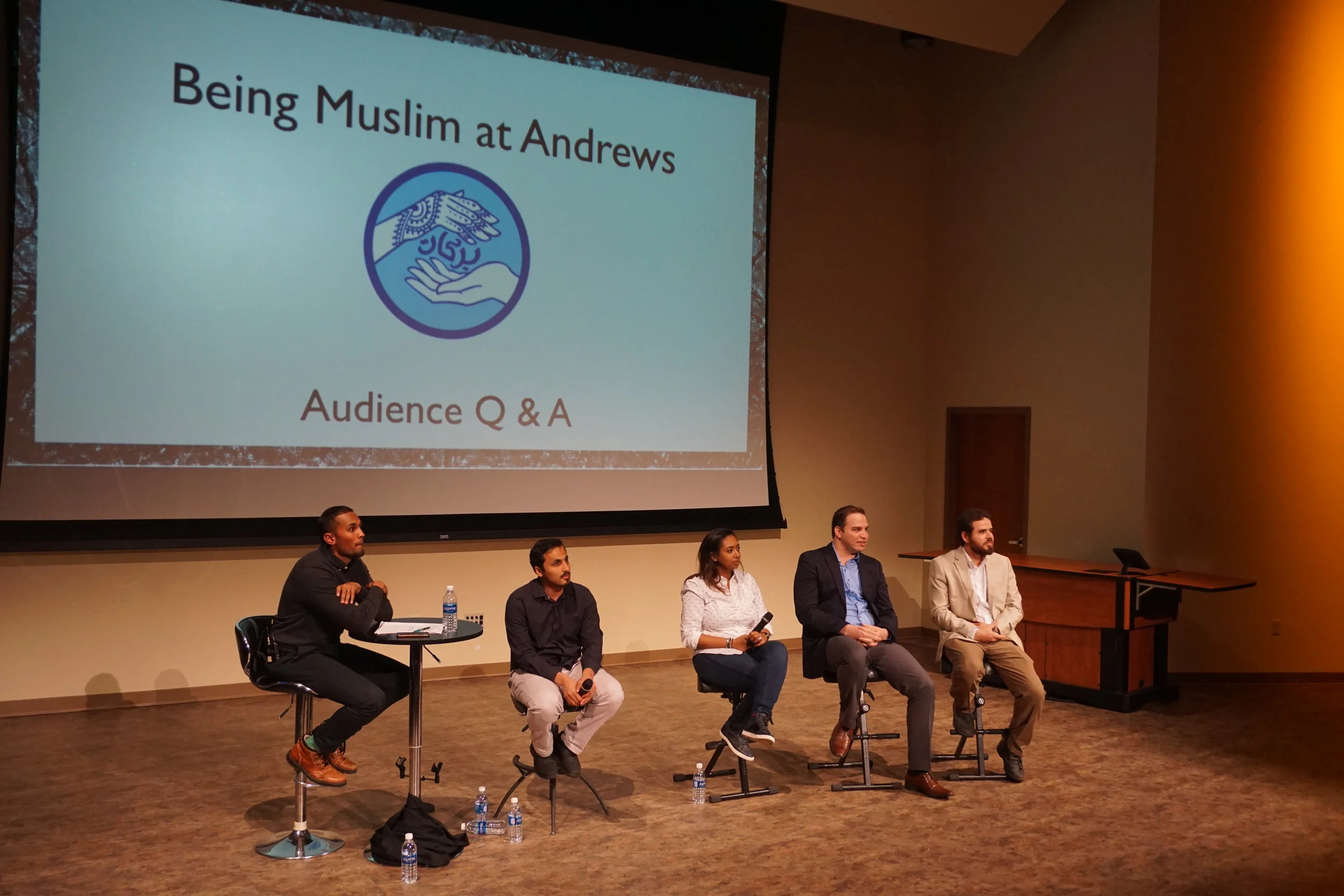 Steven Sigamani is on the left. Mohammad Talafha is second from right.
