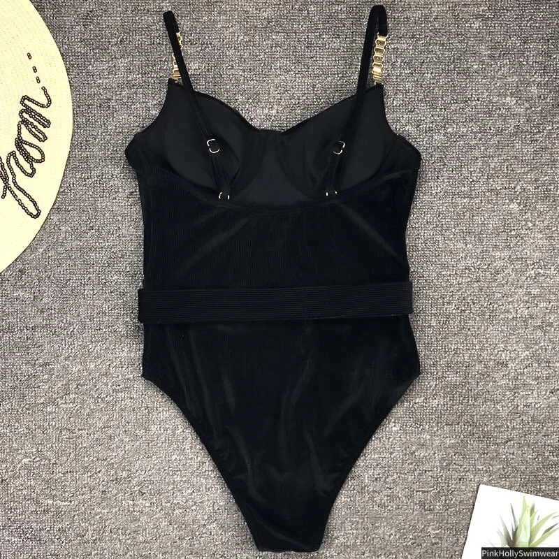 Celine One Piece Swimsuit Pink Holly Designer Swimwear