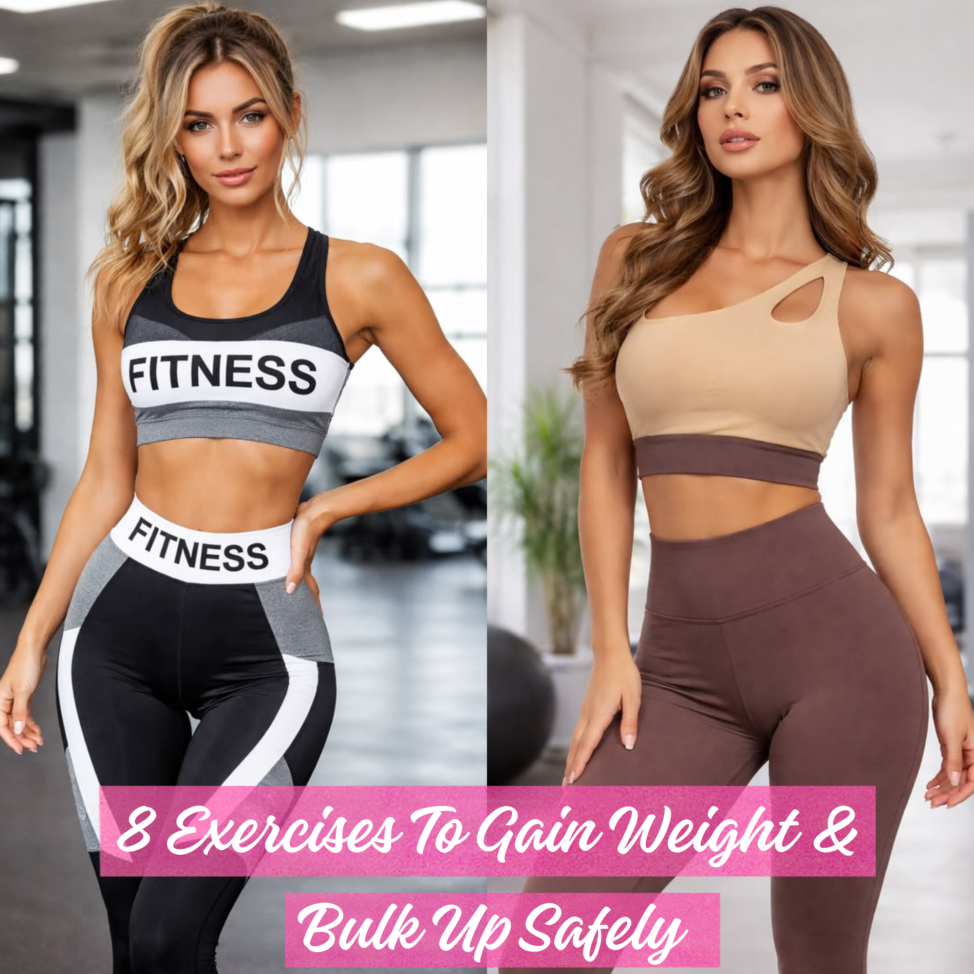 8 EXERCISES TO GAIN WEIGHT &amp; BULK UP SAFELY ❤