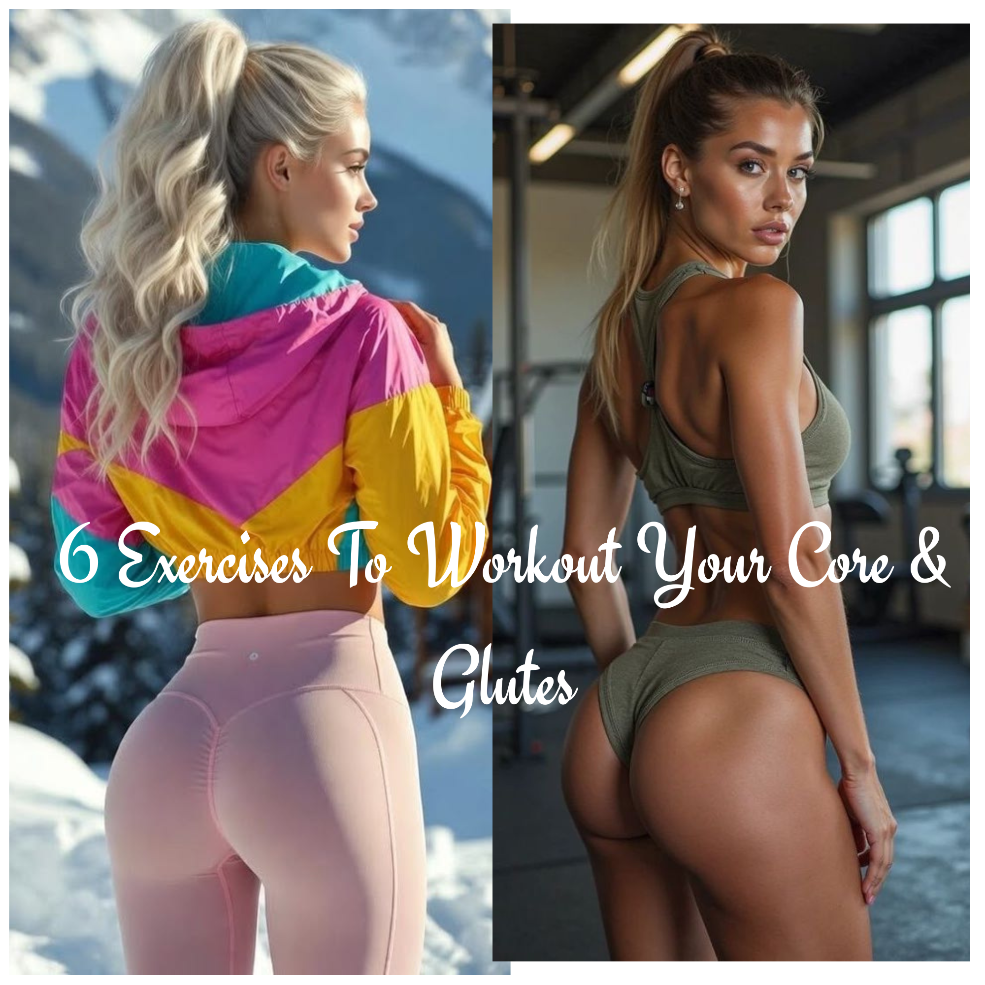 6 EXERCISES TO WORKOUT YOUR  CORE &amp; GLUTES ❤