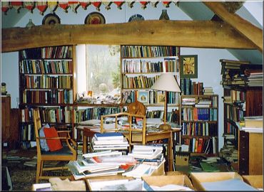 George's study at Hawkesbury, Gloucestershire