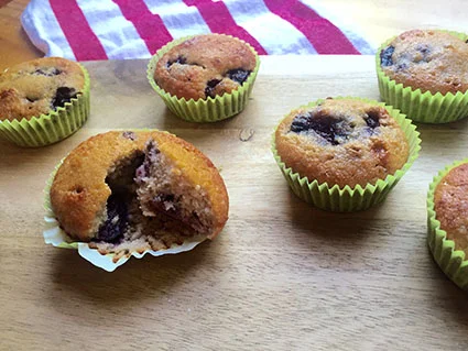 Cherry & Raw Honey Muffins