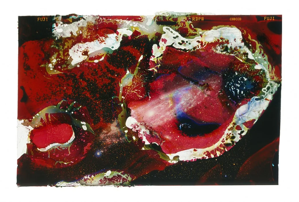 A Photograph of the Andromeda Galaxy Eaten by Bacteria Found on an ATM