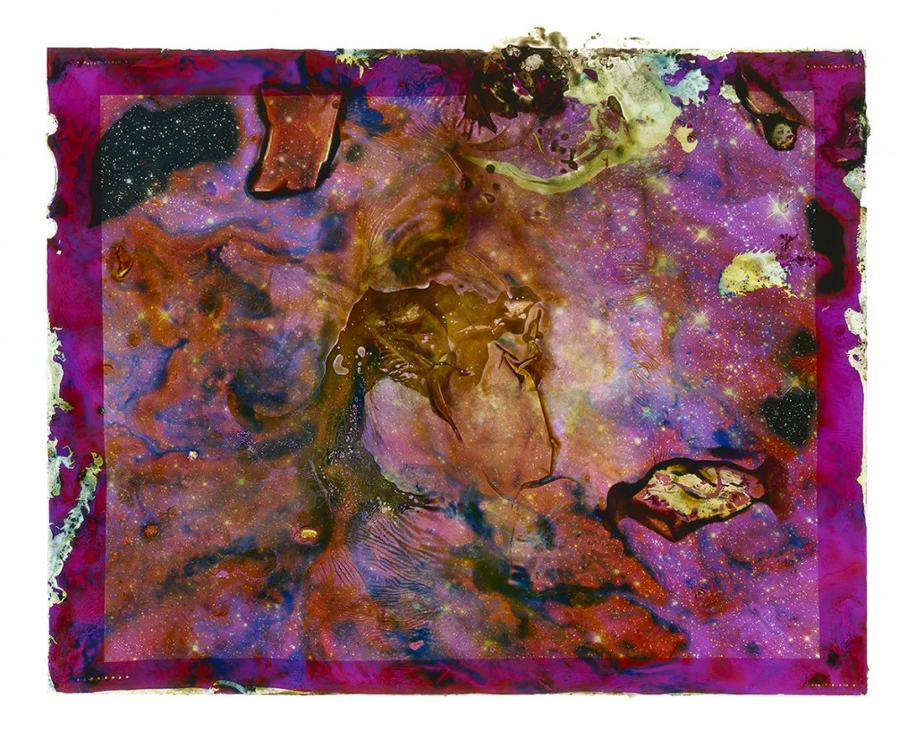A Photograph of a Star Cluster Eaten by Bacteria Found on a Light Switch