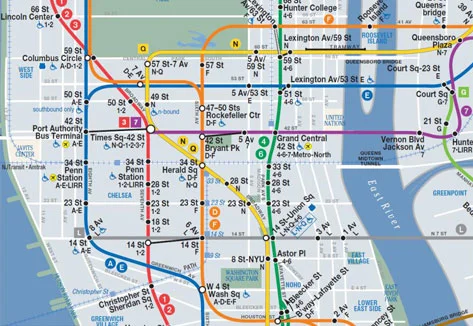NYC Late Night Subway Map!