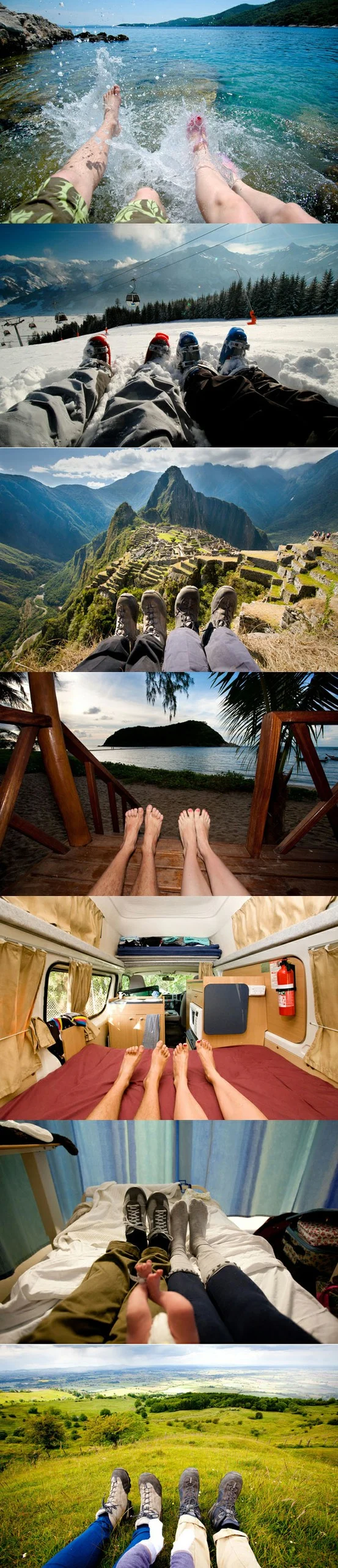 feet around the world