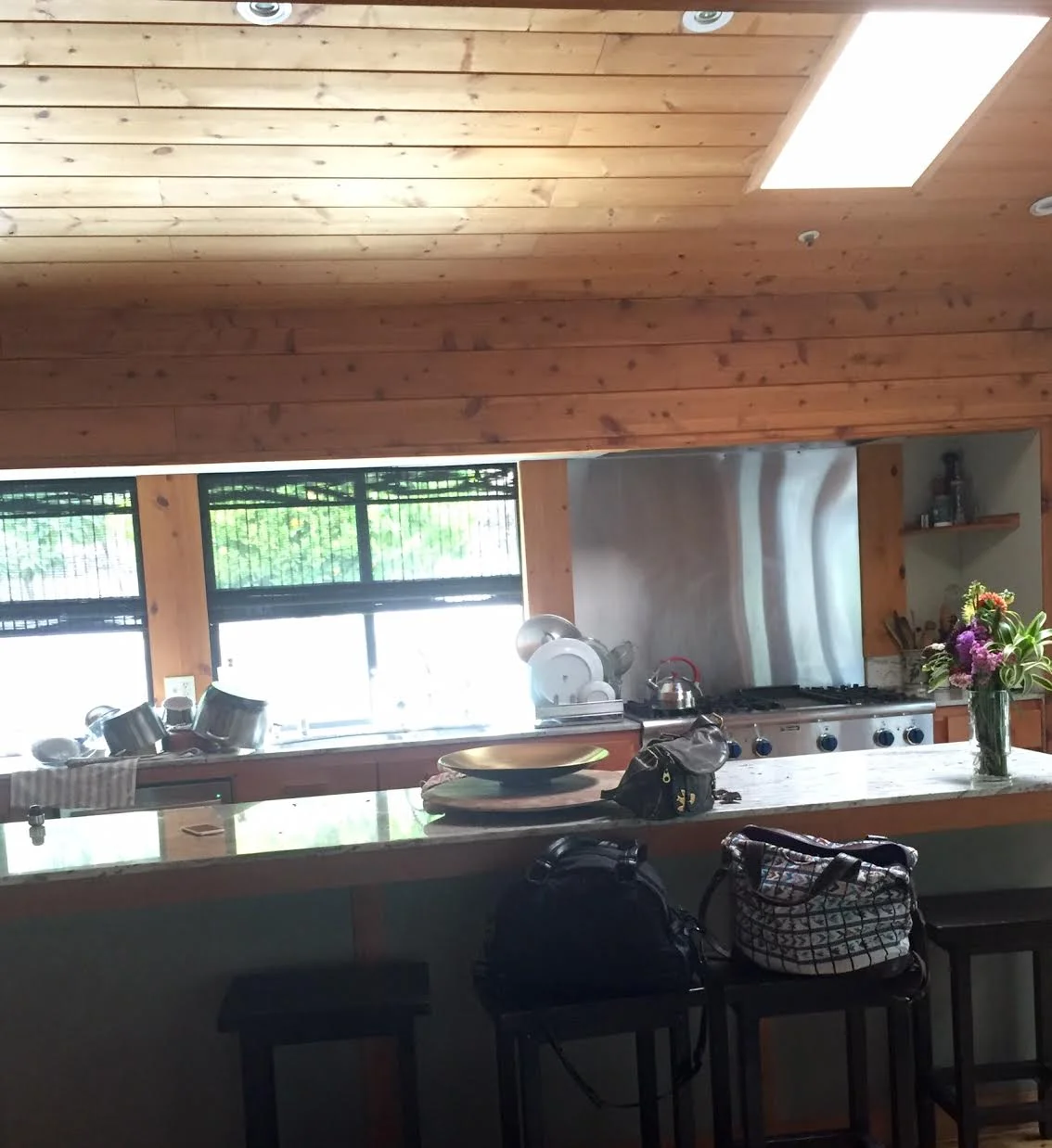 My playground for the weekend. Check out that 8 burner stove!