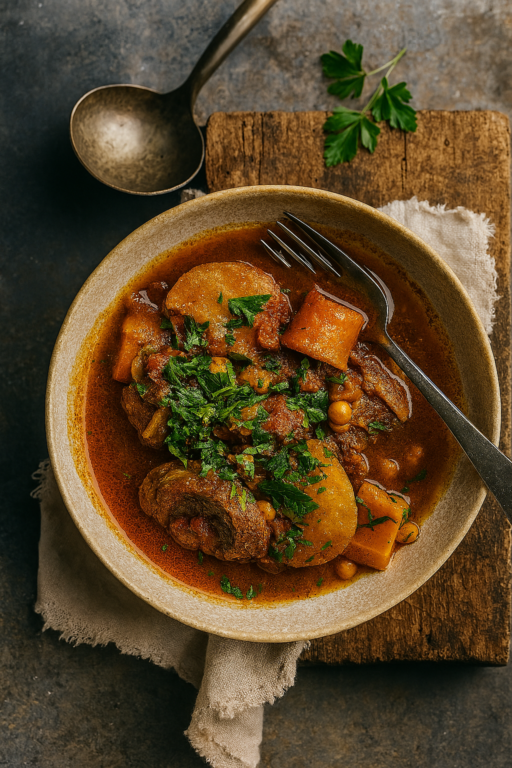 Moroccan beef stew from Boob To Food 