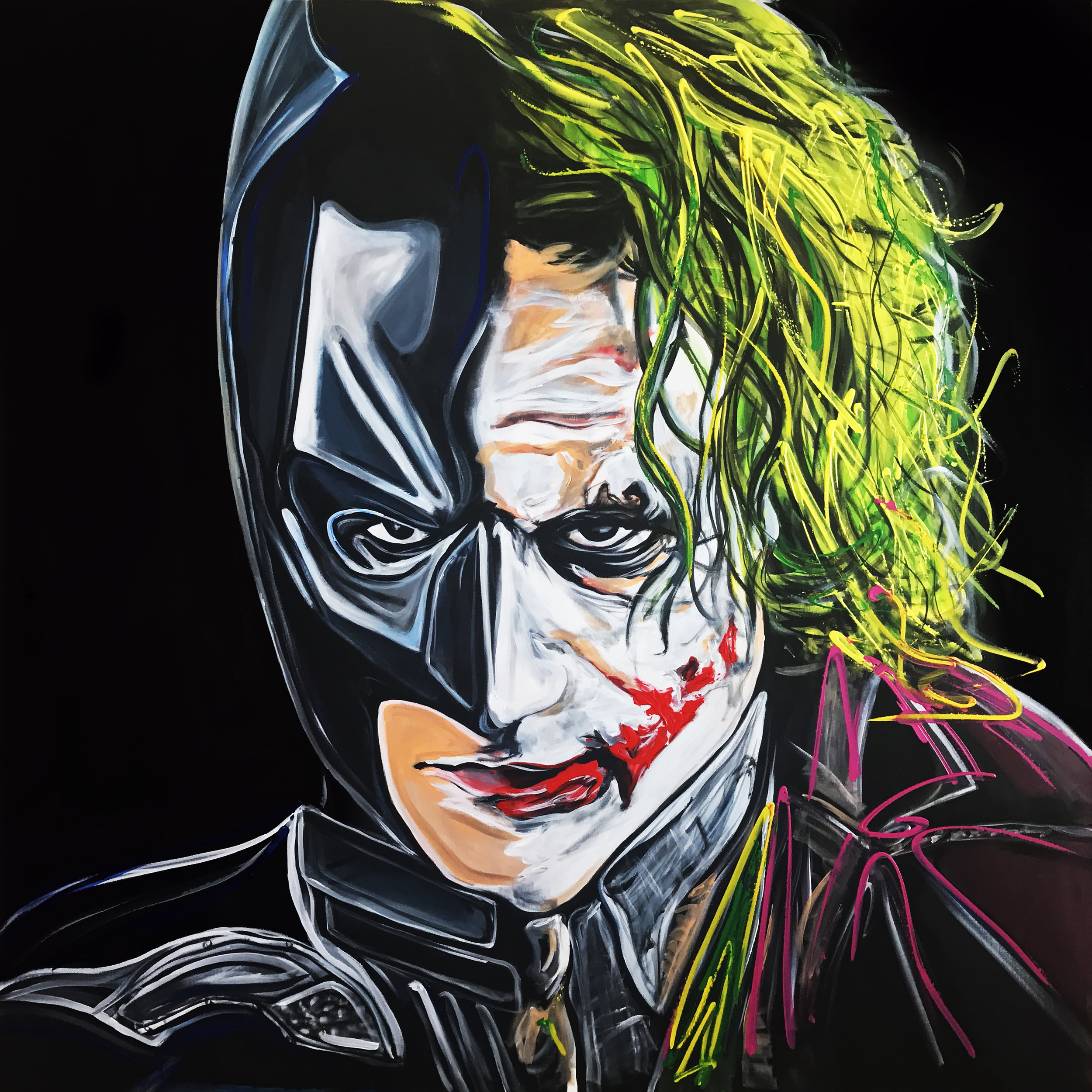 Joker/Batman Fine Art Print — SP THE PLUG