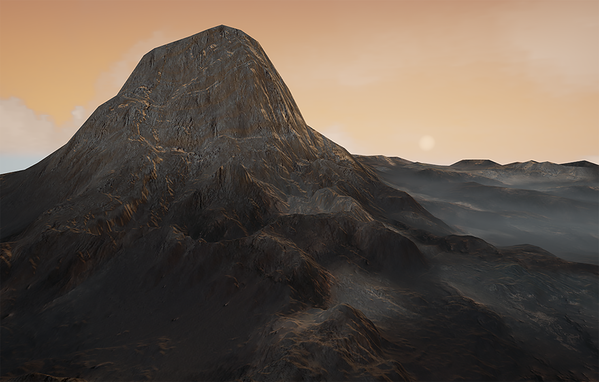 Landscape : Heightmap Terrain with World Machine rendered in Unreal Engine