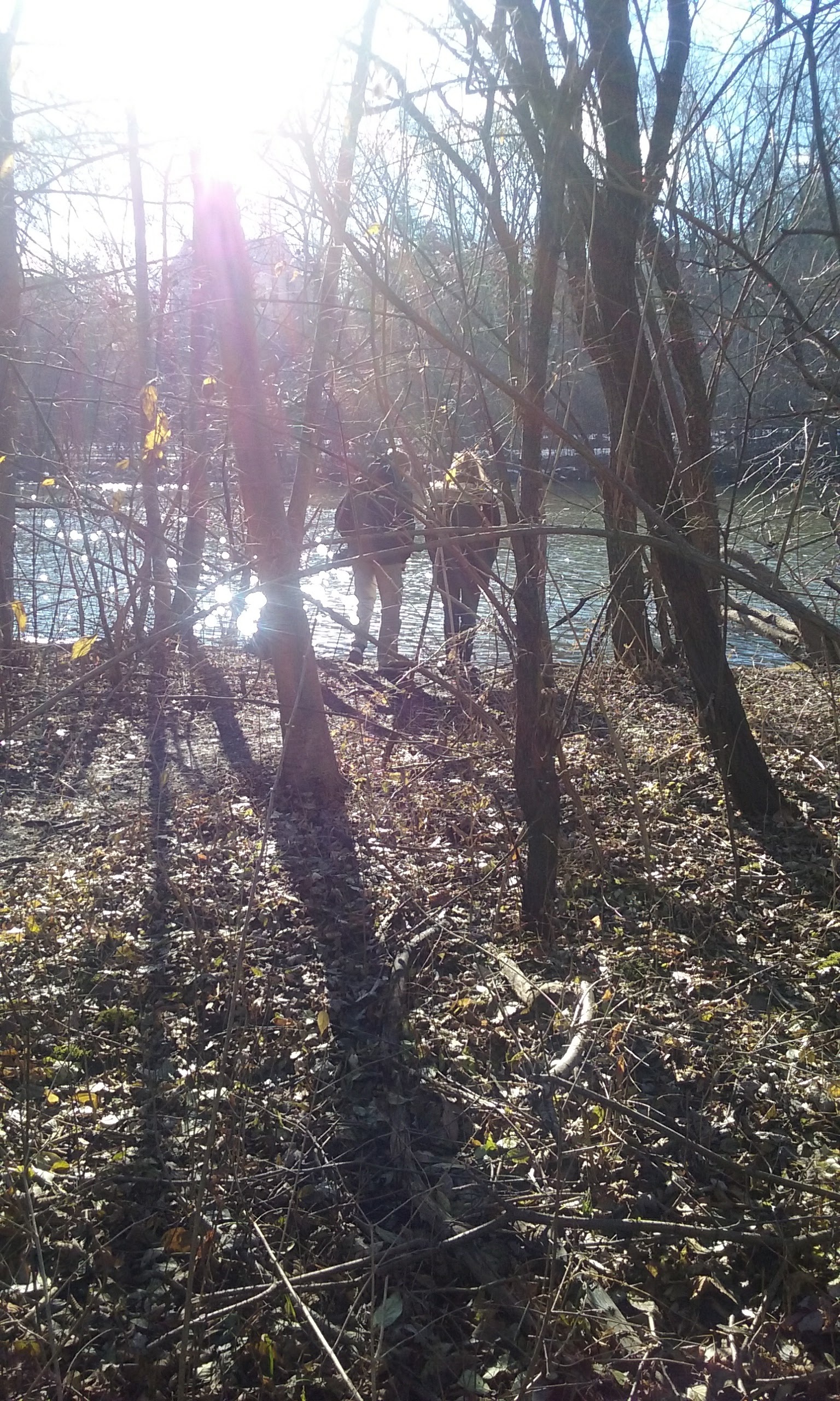 Enjoying the Huron River in late December 2016