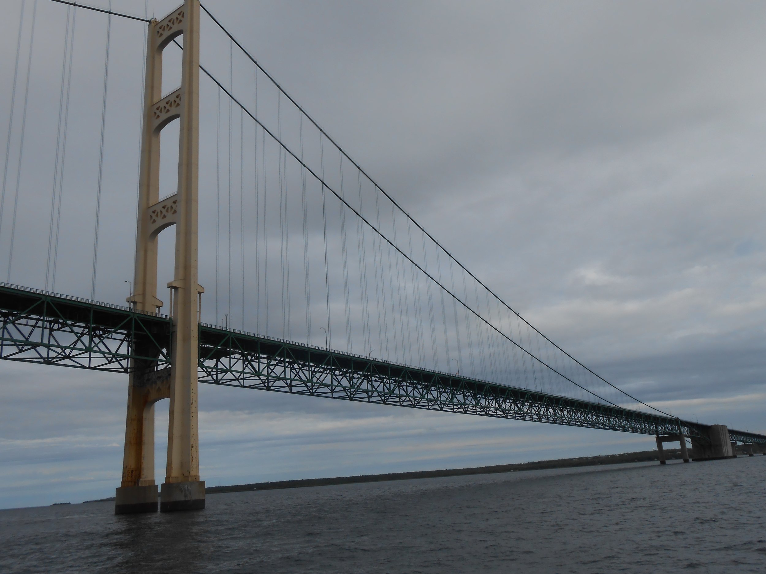 Mackinac Bridge connecting Michigan's Two peninsulas