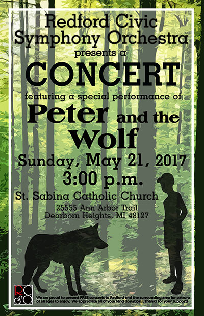 Redford CIvic Symphony Orchestra Presents Peter and the Wolf