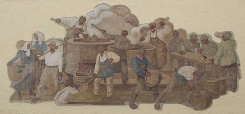 Mural at the Weihenstephan brewing school