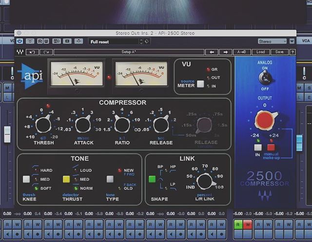 Have been loving the Waves API 2500 over the past 6 months.  It's just beautiful for bus compression.  This and the Pultec style eqs have been on nearly all the music tracks I've been writing lately. Just amazing.