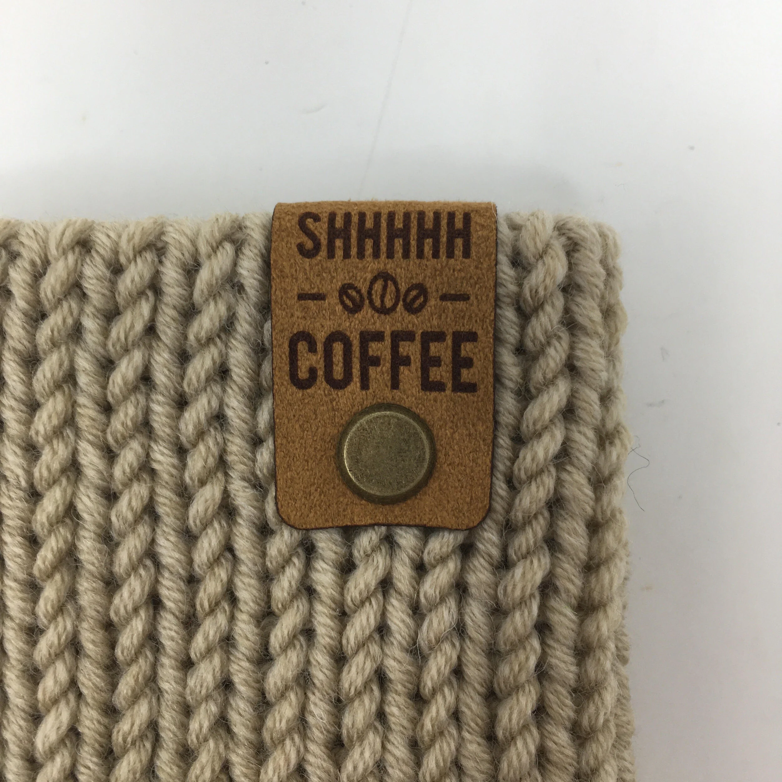 Knit Coffee Cozy 