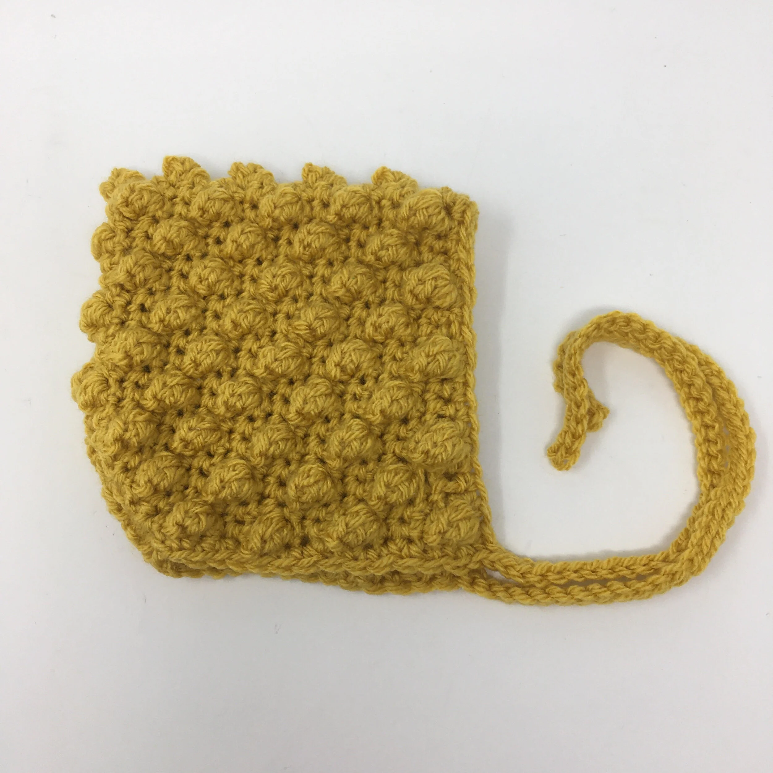 Crochet Bobble Baby Bonnet