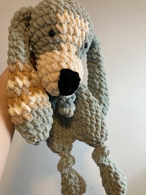 Huntley Hound Tea Cup Pup Plush Crochet Toy — Brittany's Buttons