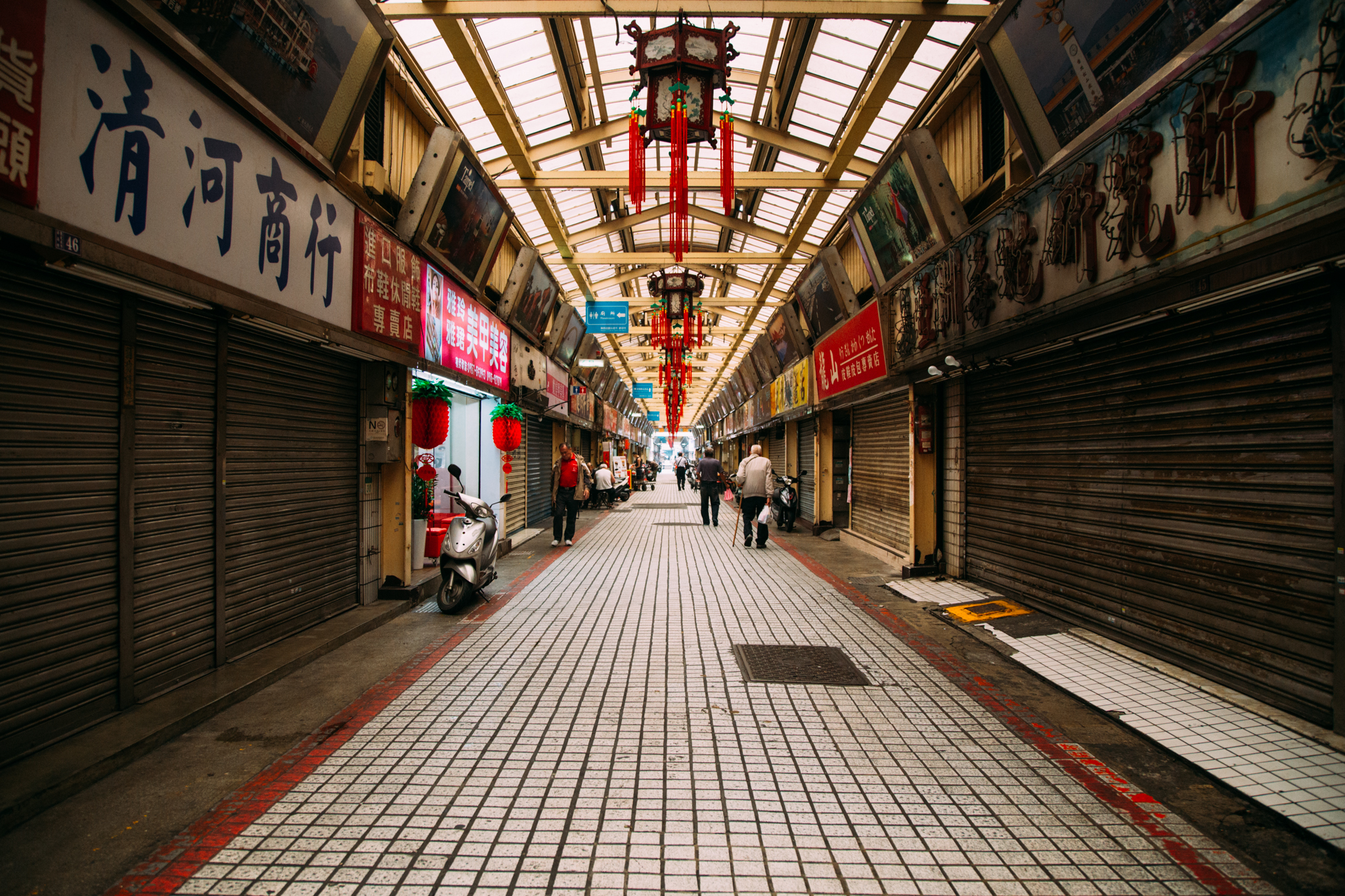 night market during the day