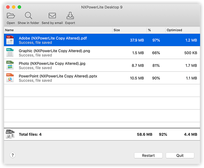 NXPowerLite Desktop 9.1.2 Mac 破解版 多格式文档压缩工具