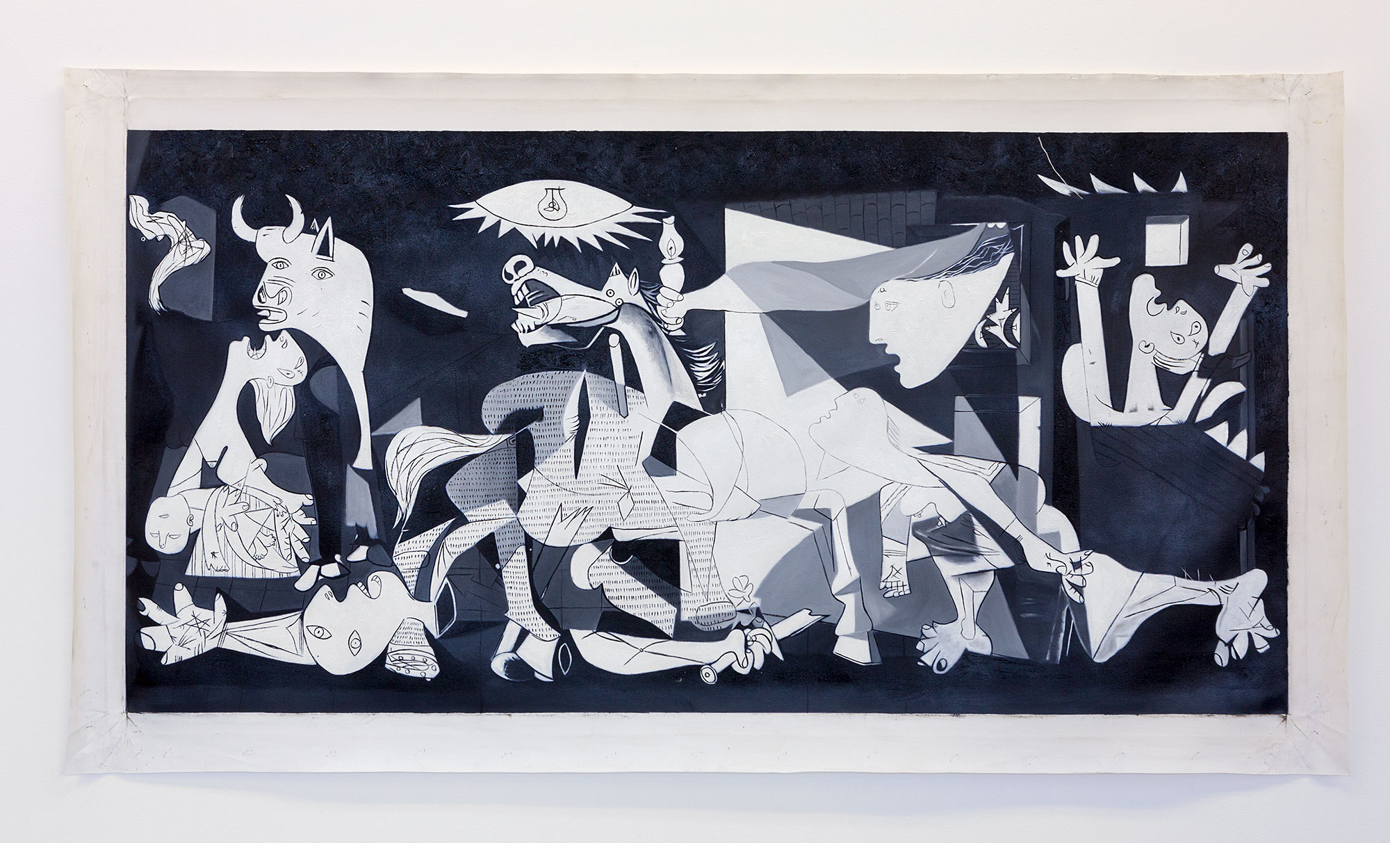 Artsheaven.com , painting-8598 ( Guernica), 2016 oil painting reproduction on canvas, 61 x 122 cm Photograph: Jessica Maurer