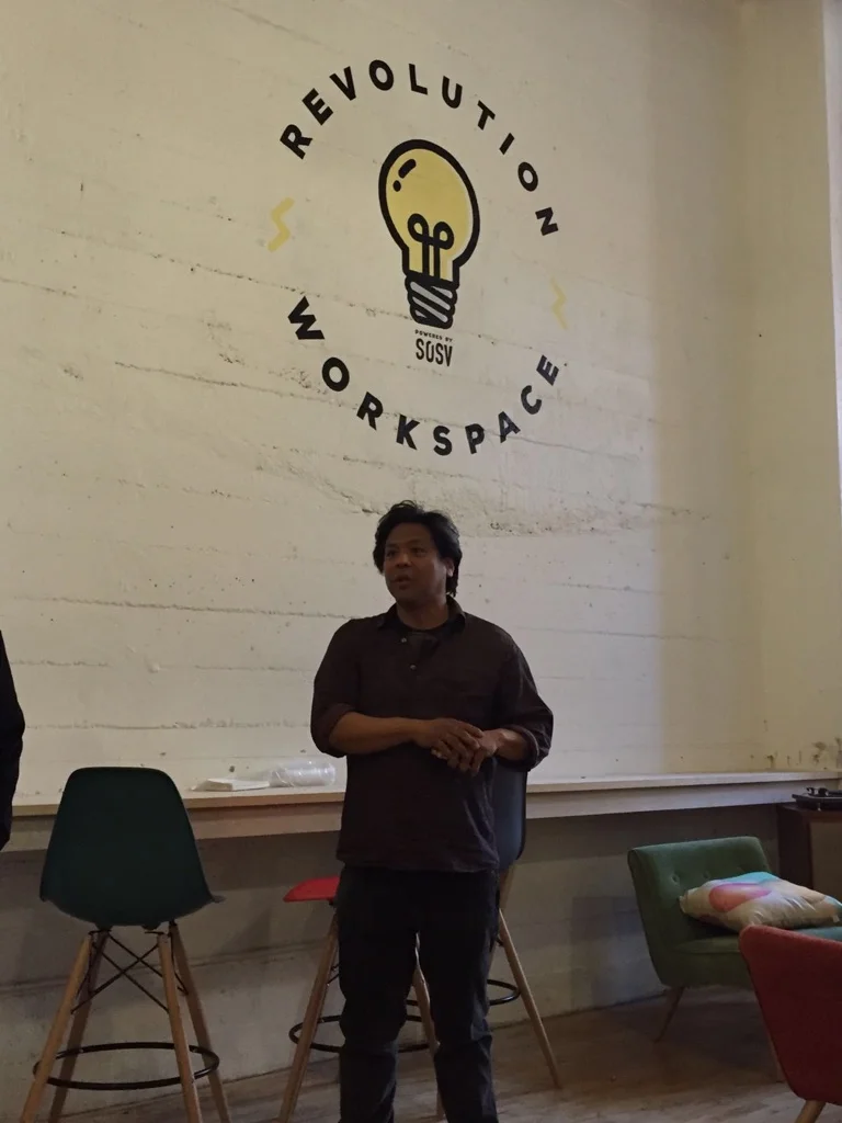 Ron Shigeta introduces IndieBio to the Study Tour