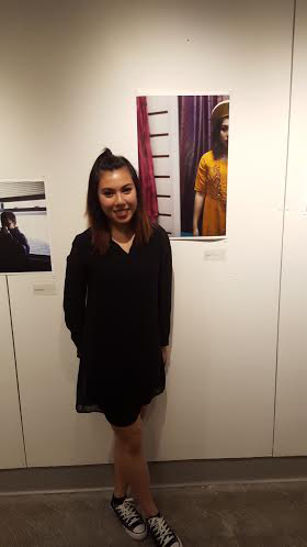 Here's me at the junior exhibition with one of my pieces from OOS. I was too nervous to remember to take a photo at my review!