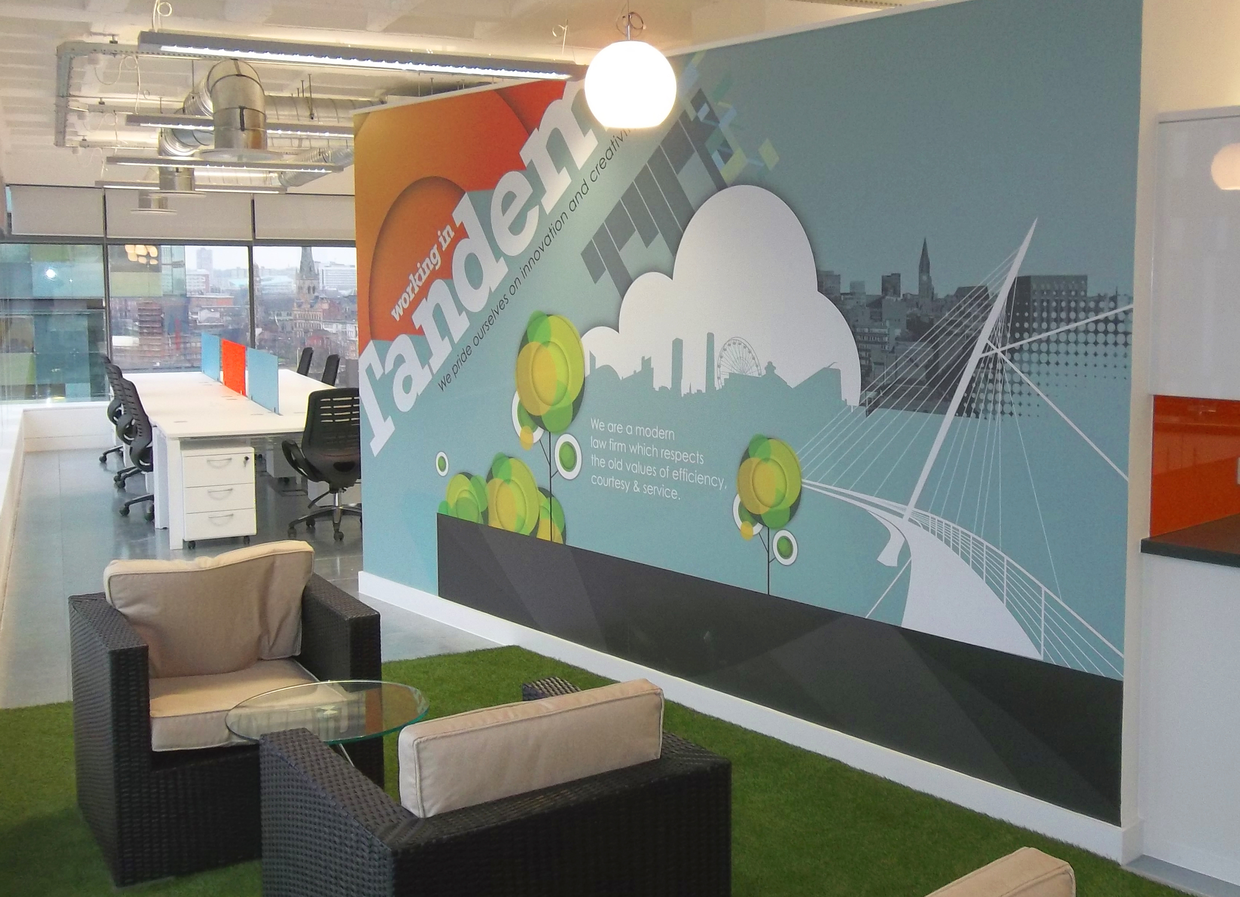 Tandem - Office wall logo and graphics